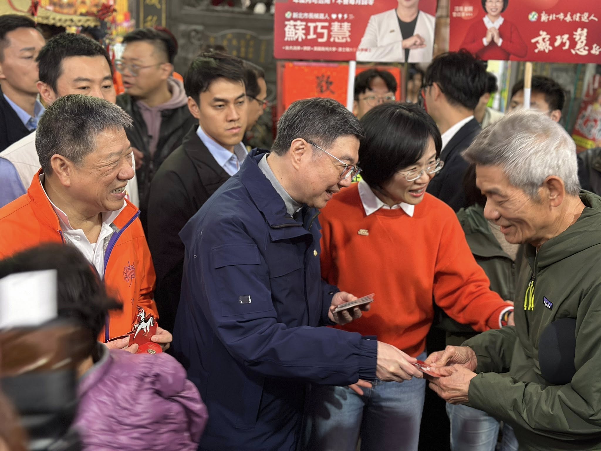 歡迎行政院長卓榮泰蒞臨濟德宮參香拜年